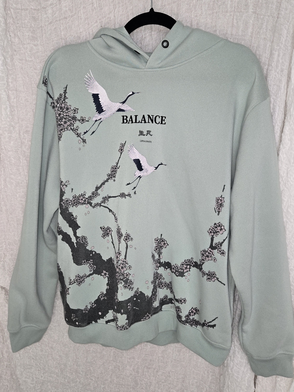 RGSTR Balance Crane Graphic Hoodie - Sage Green